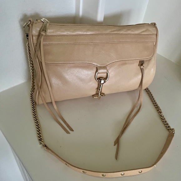 Rebecca Minkoff cream beigeLeather Crossbody Bag XL - Picture 4 of 14